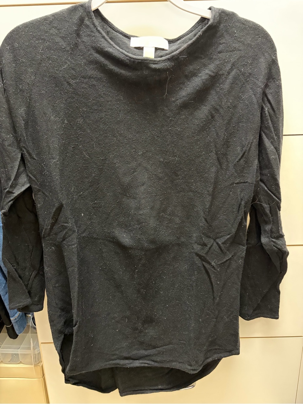 MICHAEL Michael Kors Black Knit Long Sleeve Top